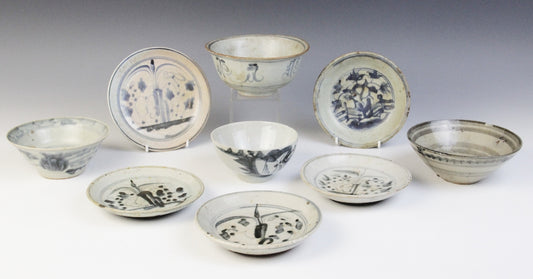 Large Collection of Chinese Shipwreck Porcelain Cargo Wares, Ming Dynasty and Later - Objets de Vertu